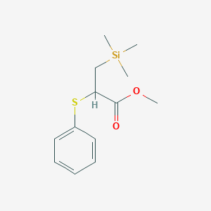 molecular formula C13H20O2SSi B14554359 Methyl 2-(phenylsulfanyl)-3-(trimethylsilyl)propanoate CAS No. 61829-53-6