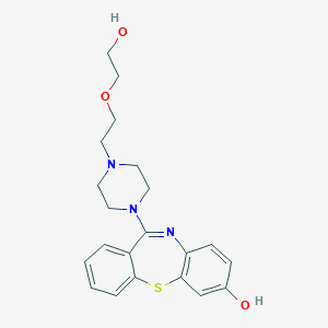 molecular formula C₂₁H₂₅N₃O₃S B145544 7-羟基喹硫平 CAS No. 139079-39-3