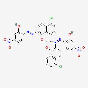 molecular formula C32H18Cl2CoN6O8 B14554443 C.I. Solvent Blue 53 CAS No. 61969-42-4