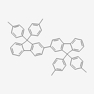B1455451 9,9,9',9'-Tetrakis(4-methylphenyl)-2,2'-BI-9H-fluorene CAS No. 854046-47-2