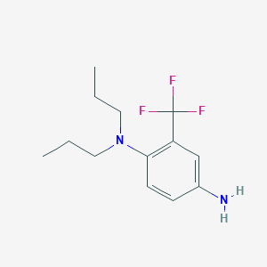 molecular formula C13H19F3N2 B1455462 1-N,1-N-二丙基-2-(三氟甲基)苯-1,4-二胺 CAS No. 25903-26-8