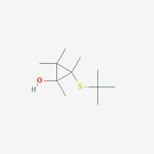 2-(tert-Butylsulfanyl)-1,2,3,3-tetramethylcyclopropan-1-ol