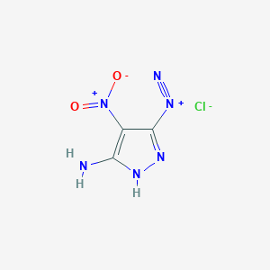 5-Amino-4-nitro-1H-pyrazole-3-diazonium chloride