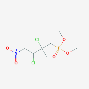 Dimethyl (2,3-dichloro-2-methyl-4-nitrobutyl)phosphonate