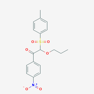 2-(4-Methylbenzene-1-sulfonyl)-1-(4-nitrophenyl)-2-propoxyethan-1-one