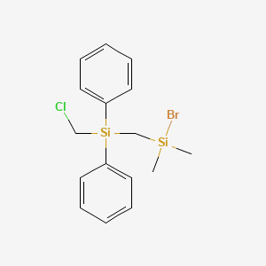 Bromo{[(chloromethyl)(diphenyl)silyl]methyl}dimethylsilane