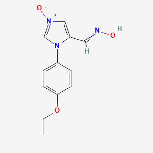 N-{[1-(4-Ethoxyphenyl)-3-oxo-1H-3lambda~5~-imidazol-5-yl]methylidene}hydroxylamine