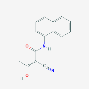 2-Cyano-3-hydroxy-N-(naphthalen-1-yl)but-2-enamide