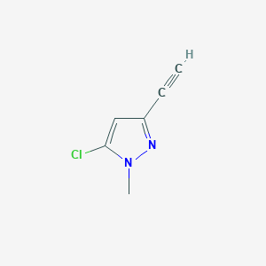 1H-Pyrazole, 5-chloro-3-ethynyl-1-methyl-