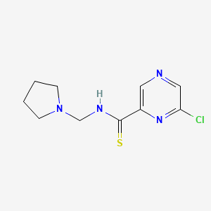 Pyrazinecarbothioamide, 6-chloro-N-(1-pyrrolidinylmethyl)-