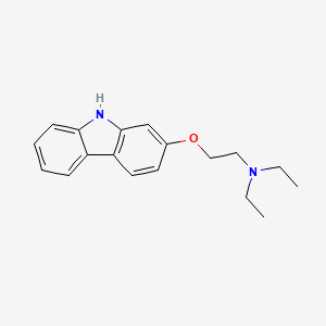 2-[(9H-Carbazol-2-yl)oxy]-N,N-diethylethan-1-amine