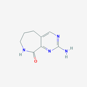 9H-Pyrimido[4,5-c]azepin-9-one, 2-amino-5,6,7,8-tetrahydro-