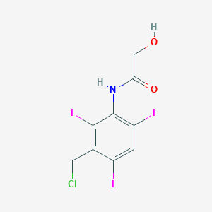 Acetamide, N-[3-(chloromethyl)-2,4,6-triiodophenyl]-2-hydroxy-