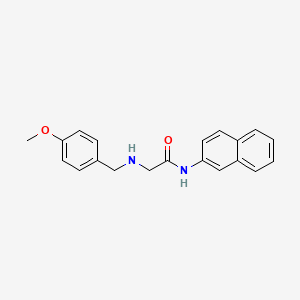 N~2~-[(4-Methoxyphenyl)methyl]-N-naphthalen-2-ylglycinamide