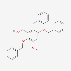 [2-Benzyl-3,6-bis(benzyloxy)-5-methoxyphenyl]methanol