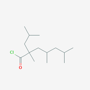 2,4,6-Trimethyl-2-(2-methylpropyl)heptanoyl chloride