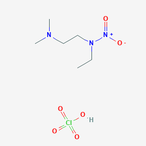 N-[2-(dimethylamino)ethyl]-N-ethylnitramide;perchloric acid