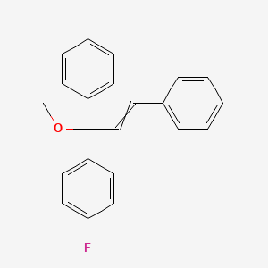 1,1'-[3-(4-Fluorophenyl)-3-methoxyprop-1-ene-1,3-diyl]dibenzene