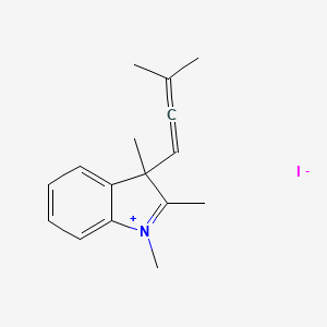 1,2,3-Trimethyl-3-(3-methylbuta-1,2-dien-1-yl)-3H-indol-1-ium iodide