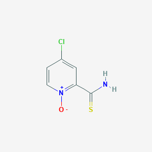 4-Chloro-1-oxo-1lambda~5~-pyridine-2-carbothioamide