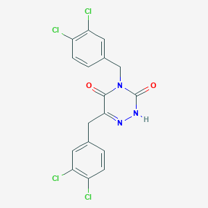 4,6-Bis[(3,4-dichlorophenyl)methyl]-1,2,4-triazine-3,5(2H,4H)-dione