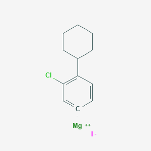 magnesium;1-chloro-2-cyclohexylbenzene-5-ide;iodide