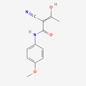 2-cyano-3-hydroxy-N-(4-methoxyphenyl)but-2-enamide