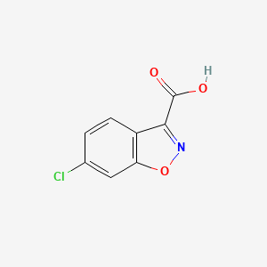 B1455507 6-CHLOROBENZO[D]ISOXAZOLE-3-CARBOXYLIc acid CAS No. 28691-49-8