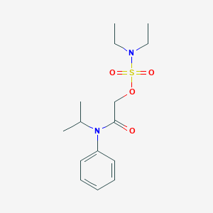 2-Oxo-2-[phenyl(propan-2-yl)amino]ethyl diethylsulfamate