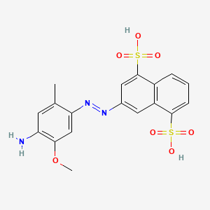 1,5-Naphthalenedisulfonic acid, 3-[(4-amino-5-methoxy-2-methylphenyl)azo]-