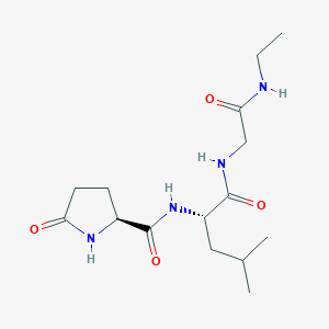 5-Oxo-L-prolyl-L-leucyl-N-ethylglycinamide