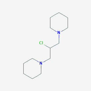 Piperidine, 1,1'-(2-chloro-1,3-propanediyl)bis-