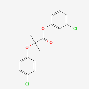 3-Chlorophenyl 2-(4-chlorophenoxy)-2-methylpropanoate