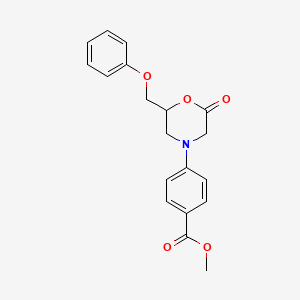 Methyl 4-[2-oxo-6-(phenoxymethyl)morpholin-4-yl]benzoate