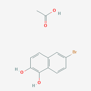 Acetic acid;6-bromonaphthalene-1,2-diol