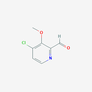 molecular formula C7H6ClNO2 B1455525 4-Chloro-3-methoxypyridine-2-carbaldehyde CAS No. 335428-53-0