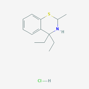 2H-1,3-Benzothiazine, 4,4-diethyl-3,4-dihydro-2-methyl-, hydrochloride