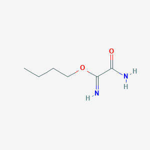 molecular formula C6H12N2O2 B14555289 Butyl 2-amino-2-oxoethanimidate CAS No. 62179-51-5