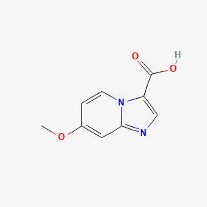 molecular formula C9H8N2O3 B1455537 7-Methoxyimidazo[1,2-A]pyridine-3-carboxylic acid CAS No. 944902-97-0