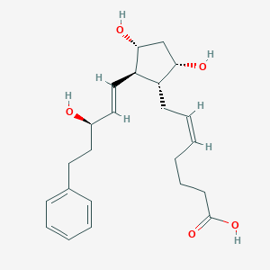 molecular formula C23H32O5 B145554 15(R)-17-苯基三烯前列腺素 F2α CAS No. 41639-71-8