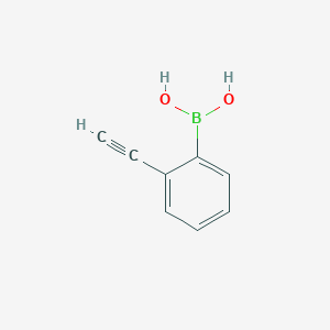 molecular formula C8H7BO2 B1455546 (2-Ethynylphenyl)boronic acid CAS No. 905926-85-4