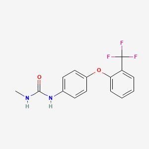 N-Methyl-N'-{4-[2-(trifluoromethyl)phenoxy]phenyl}urea