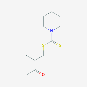 2-Methyl-3-oxobutyl piperidine-1-carbodithioate