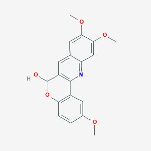 2,9,10-Trimethoxy-6H-[1]benzopyrano[4,3-b]quinolin-6-ol