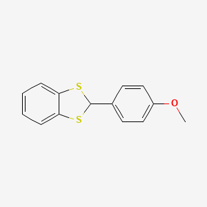 1,3-Benzodithiole, 2-(4-methoxyphenyl)-