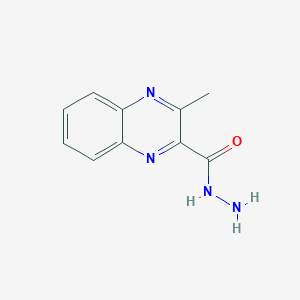 2-Quinoxalinecarboxylic acid, 3-methyl-, hydrazide