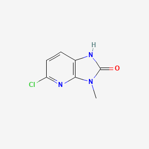 molecular formula C7H6ClN3O B1455560 5-氯-3-甲基-1H-咪唑并[4,5-b]吡啶-2(3H)-酮 CAS No. 89660-20-8