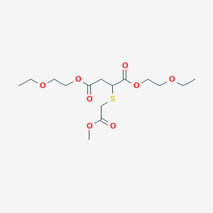 molecular formula C15H26O8S B14555608 Bis(2-ethoxyethyl) 2-[(2-methoxy-2-oxoethyl)sulfanyl]butanedioate CAS No. 62027-47-8