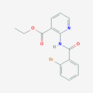 molecular formula C15H13BrN2O3 B1455561 Ethyl 2-(2-bromobenzamido)pyridine-3-carboxylate CAS No. 1328810-10-1