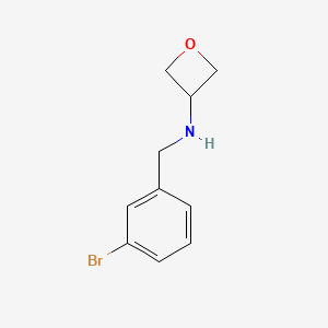 molecular formula C10H12BrNO B1455564 N-(3-Bromobenzyl)oxetan-3-amine CAS No. 1339688-91-3